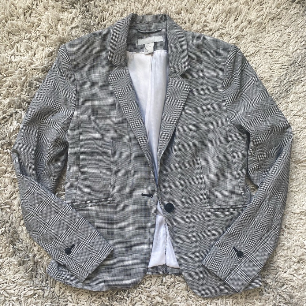 H&M Checkered Blazer